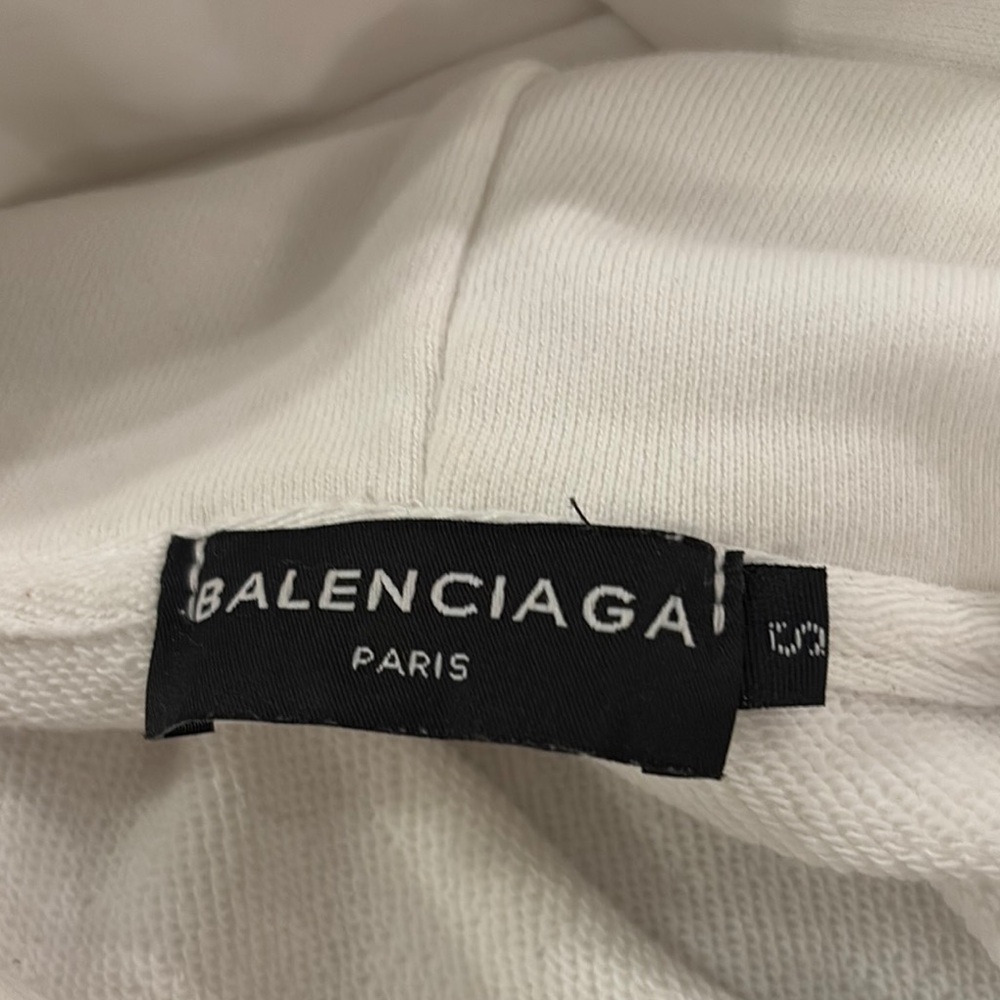 Balenciaga White Logo Men's Sweater - Picture 3 of 3